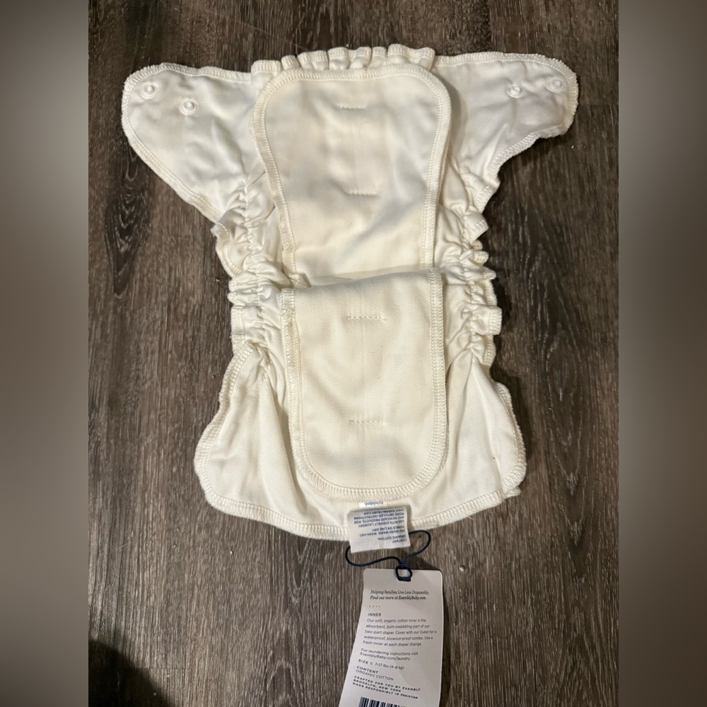 Esembly Inner organic cotton cloth diaper size 1 - Picture 3 of 4